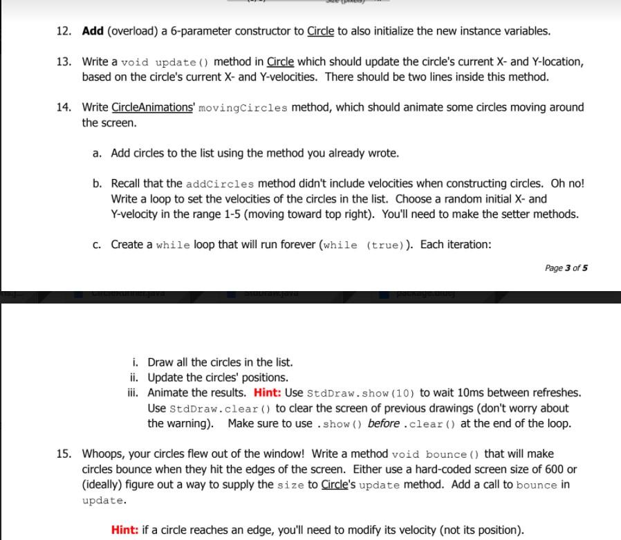 for your IDE of choice: a. Jgrasp: i. Download the starter code