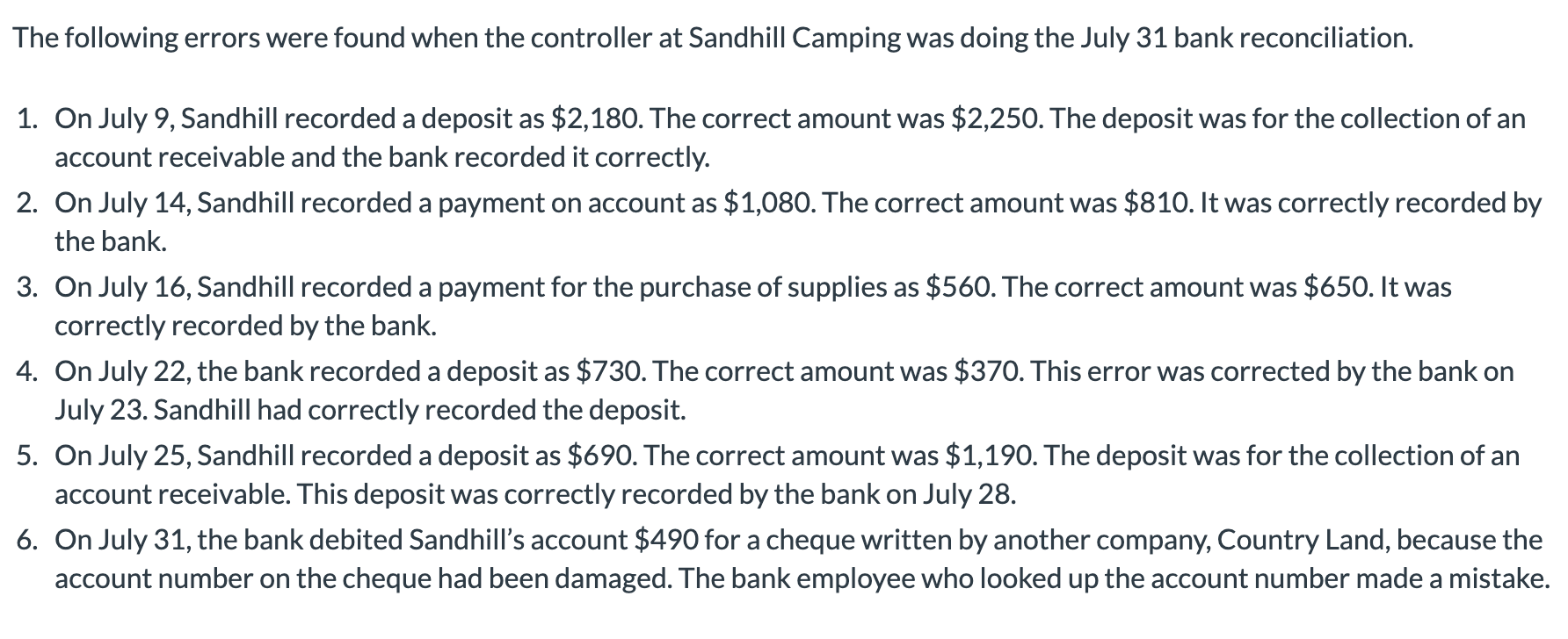 The following errors were found when the controller at Sandhill Camping