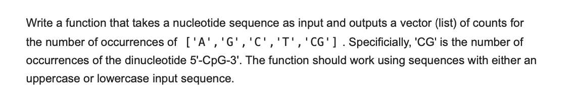 Please write function in python Write a function that takes a nucleotide