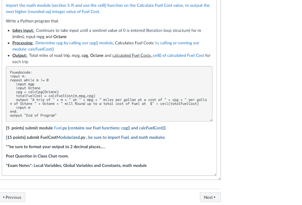 cpg = 36.98 fuel_cost = m/mpg * cpg return fuel_cost m =