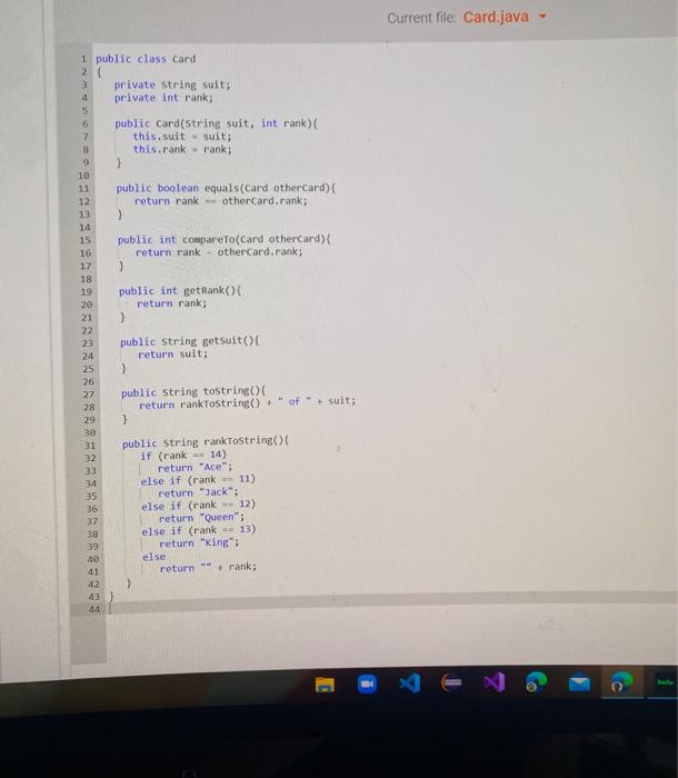 Help! I cant need help on my war class Heres my Card