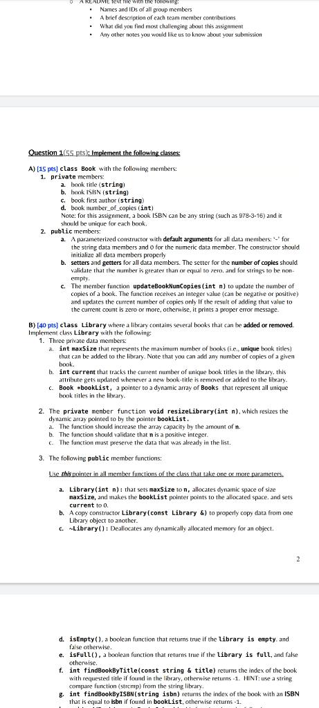 ASSUME EVERYTHING IN IMPLEMENTED CORRECTLY, CODE THE MAIN . JUST THE MAIN