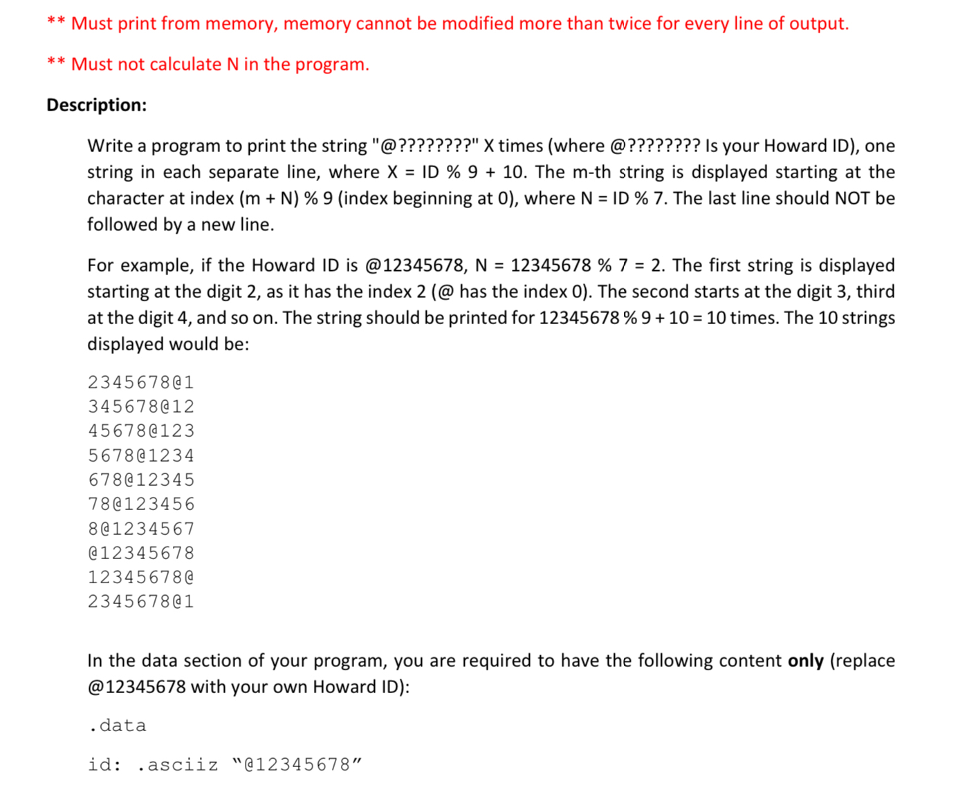  Please write in MIPS Code and explain in detail!! ** Must