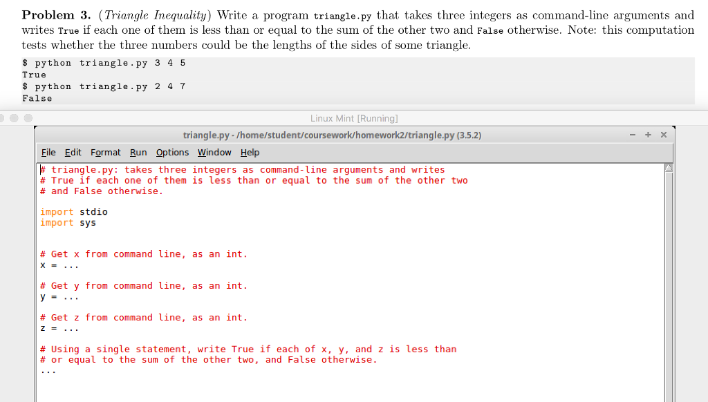 Can someone please help with problem 3? I have to write