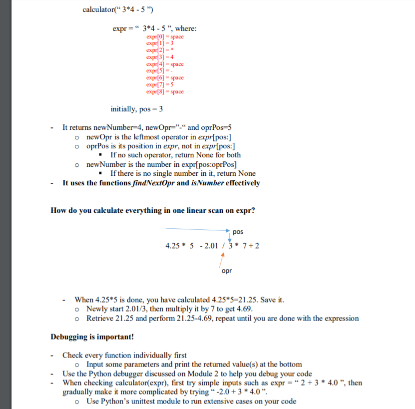 must be a nonempty string. # In this exercise +, -, *,