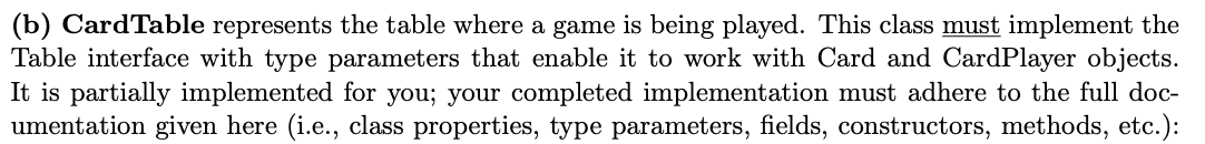 a new Dealer object with the specified players and deck. * *
