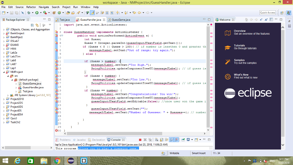 There is a problem in this class as you can see in