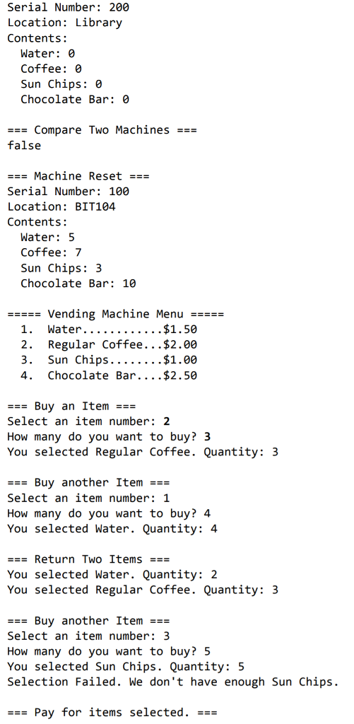 and output since it is easier to see the format that way.