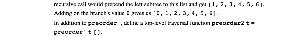 include values at the leafs and interior nodes. Tree is polymorphic, so