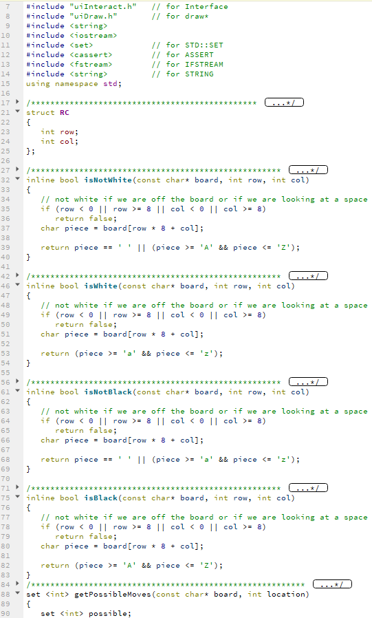 This is a Chess program in C++. I need to figure out