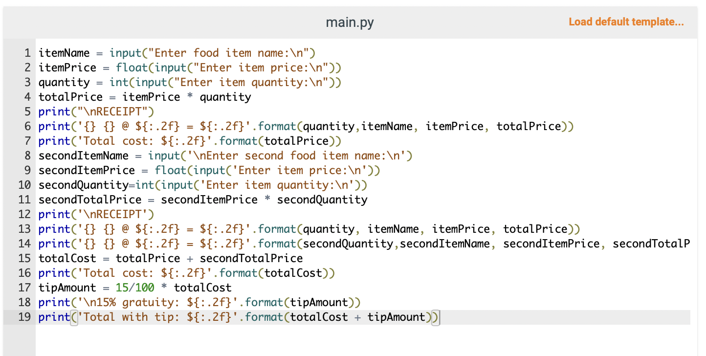 Debug my Python code. I'm really close to the right answer, but
