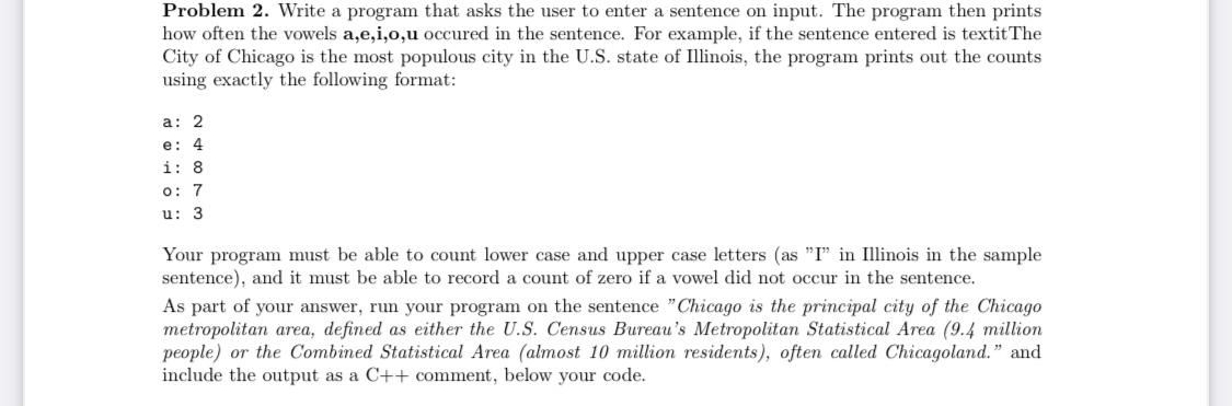 Write a C++ program to the best of your ability, there is