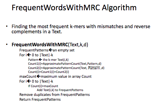 Write a Matlab code for the pseudo code bellow FrequentWordsWithMRC Algorithm Finding