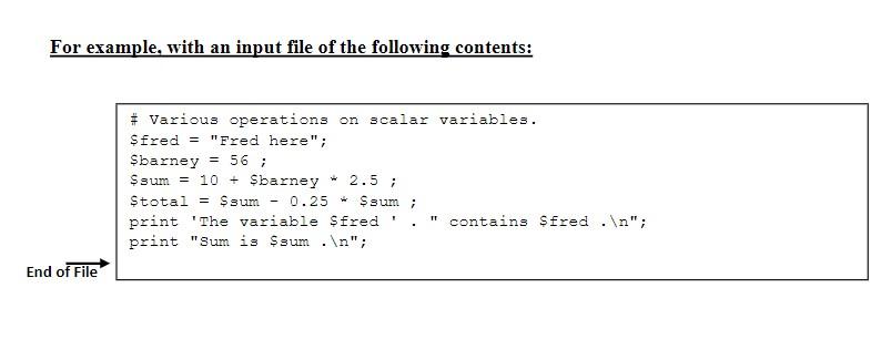 file words until the end of file. In case the file is