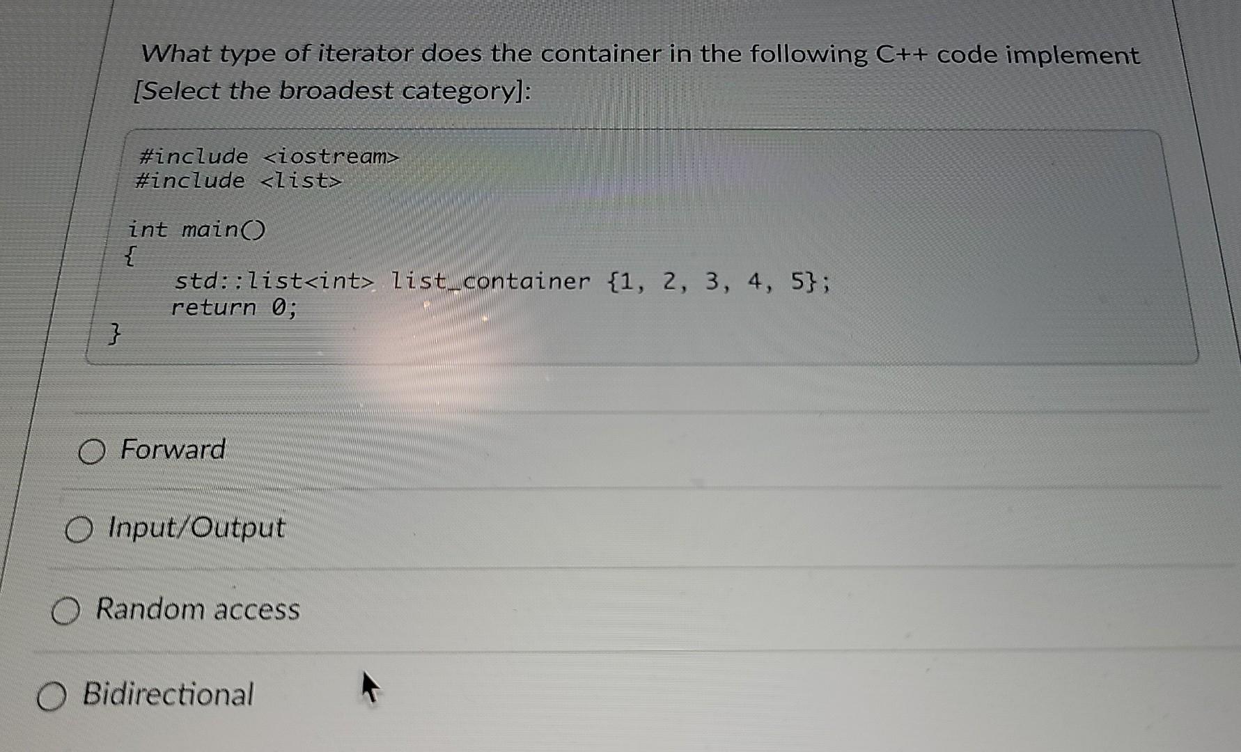 Data Algorithims and Structures Question in C++. Plz double check your answer