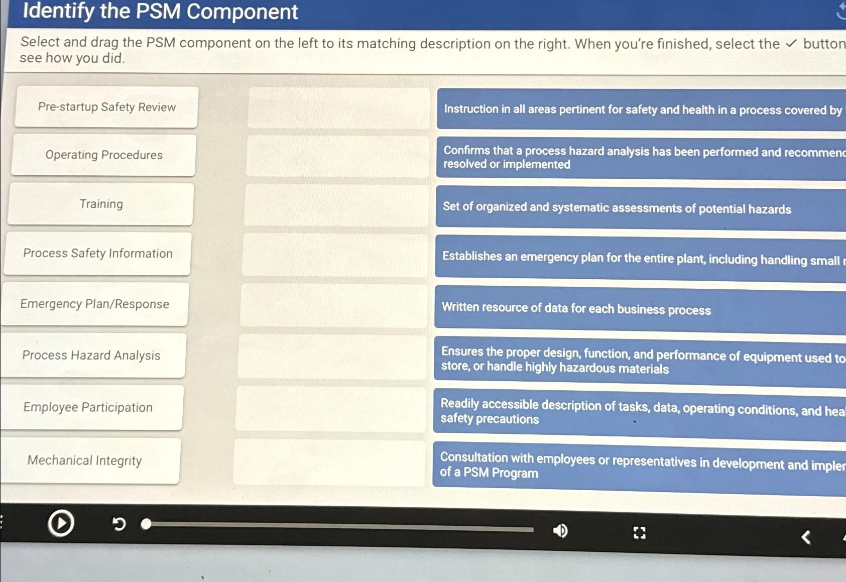 Identify the PSM Component Select and drag the PSM component on