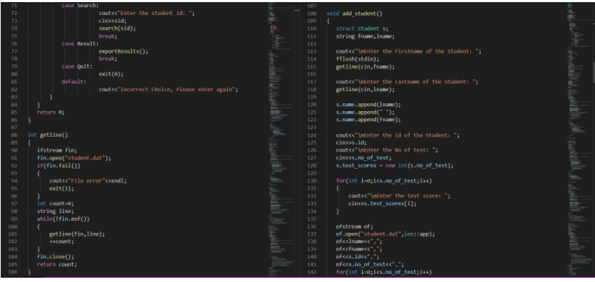 and access the 3rd "display" (that is written on lines 300-359) function