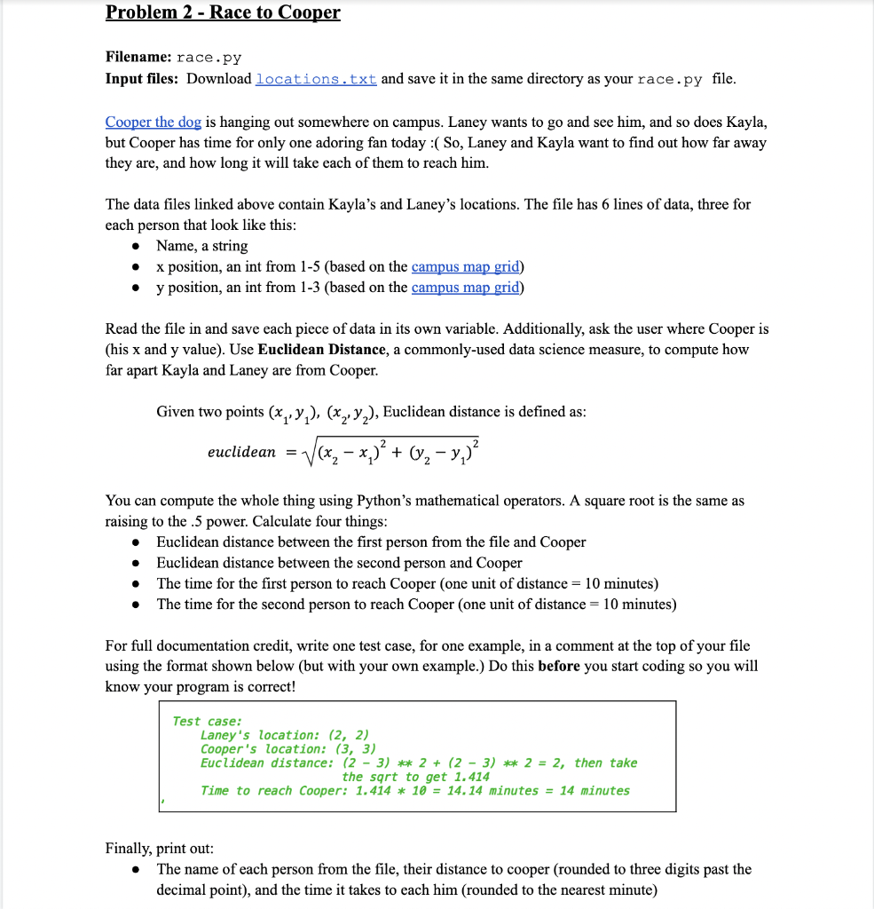 Problem 3 - Speed comparisons (Please use Python to solve the following