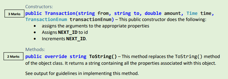 as close as possible. It is recommended that you implement each type