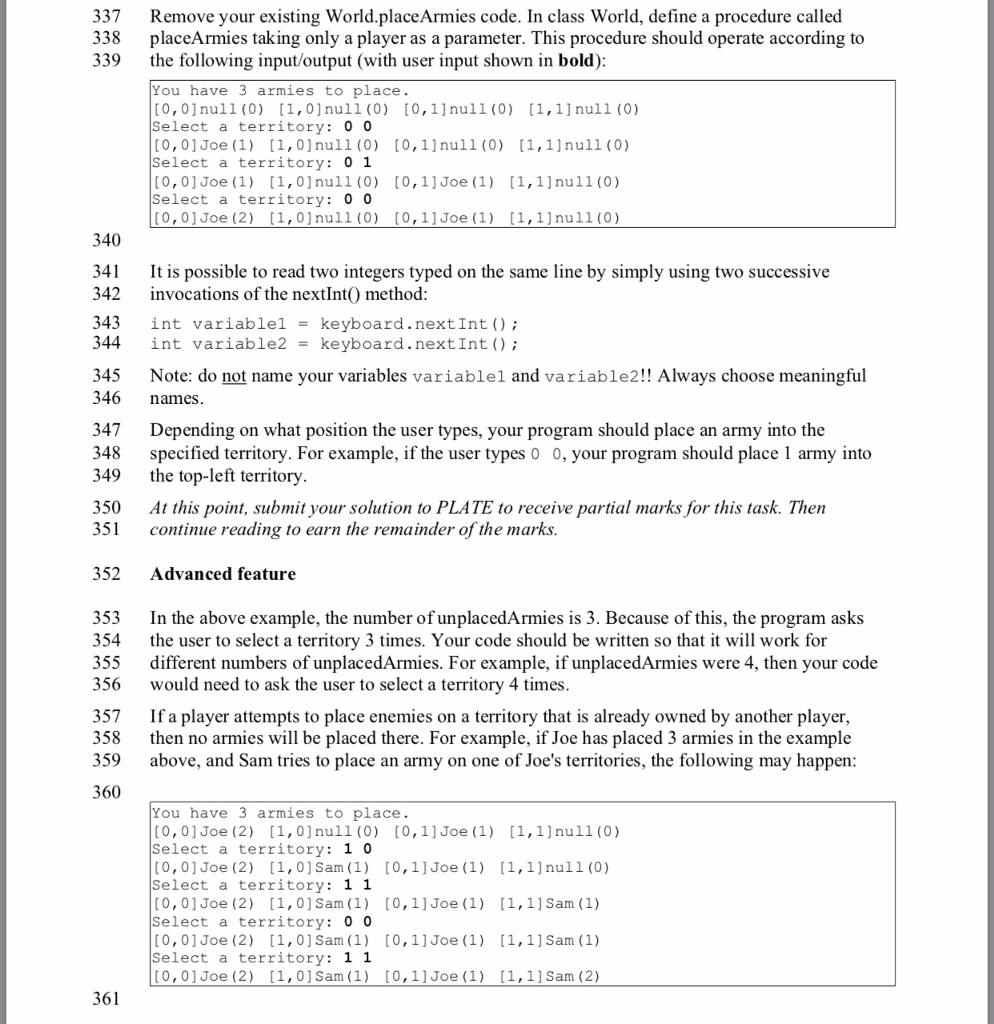code for part A was : public class Main { public static