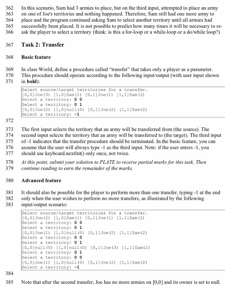 void main(String[] args) { World world = new World(); world.run(); } }