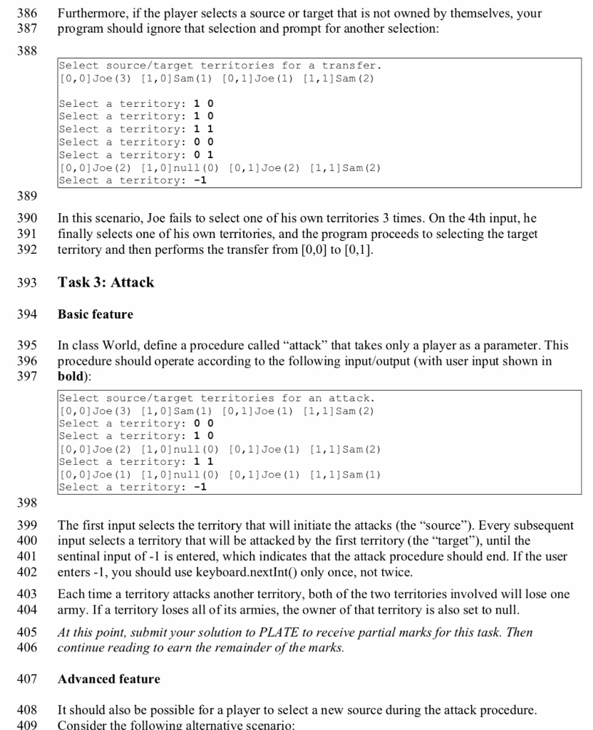 ------------------------------------------------------------------------------------------------------- public class Player { private static int count; private String name;
