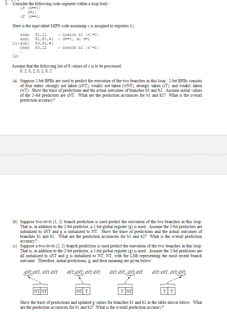  3- Consider the following code segment within a loop body: if(d==0)