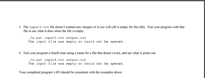 in the comments. There are also 3 input files that you can
