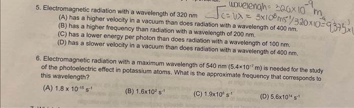 I need the answers 5 amd 6 please 