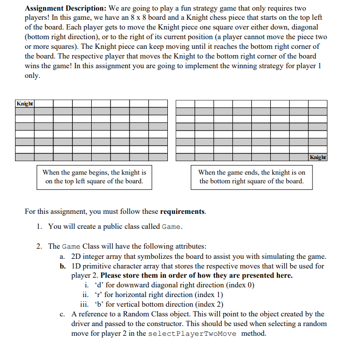  YoAssignment Description: We are going to play a fun strategy game