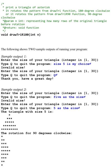 input an integer in the range [1,30] as the size n of