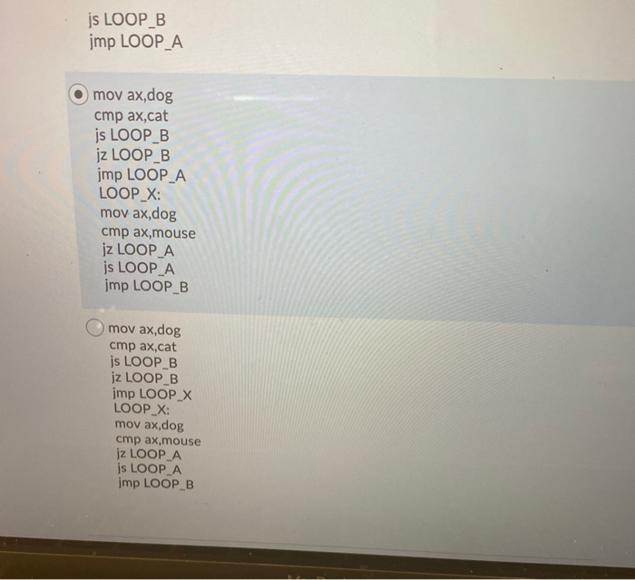 (dog is LESS THAN or EQUAL to cat) AND (dog is GREATER