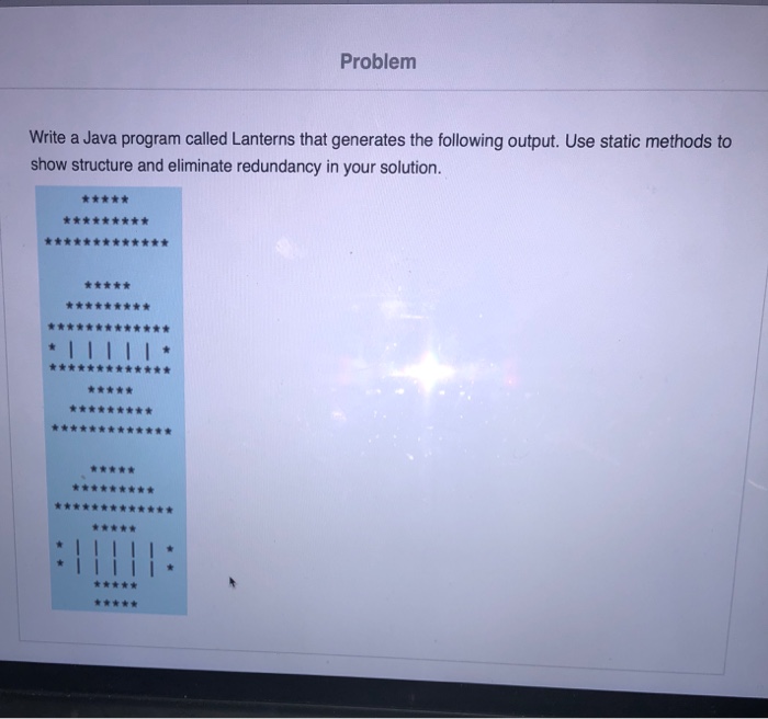  Must use a java. Thanks. Problem Write a Java program called