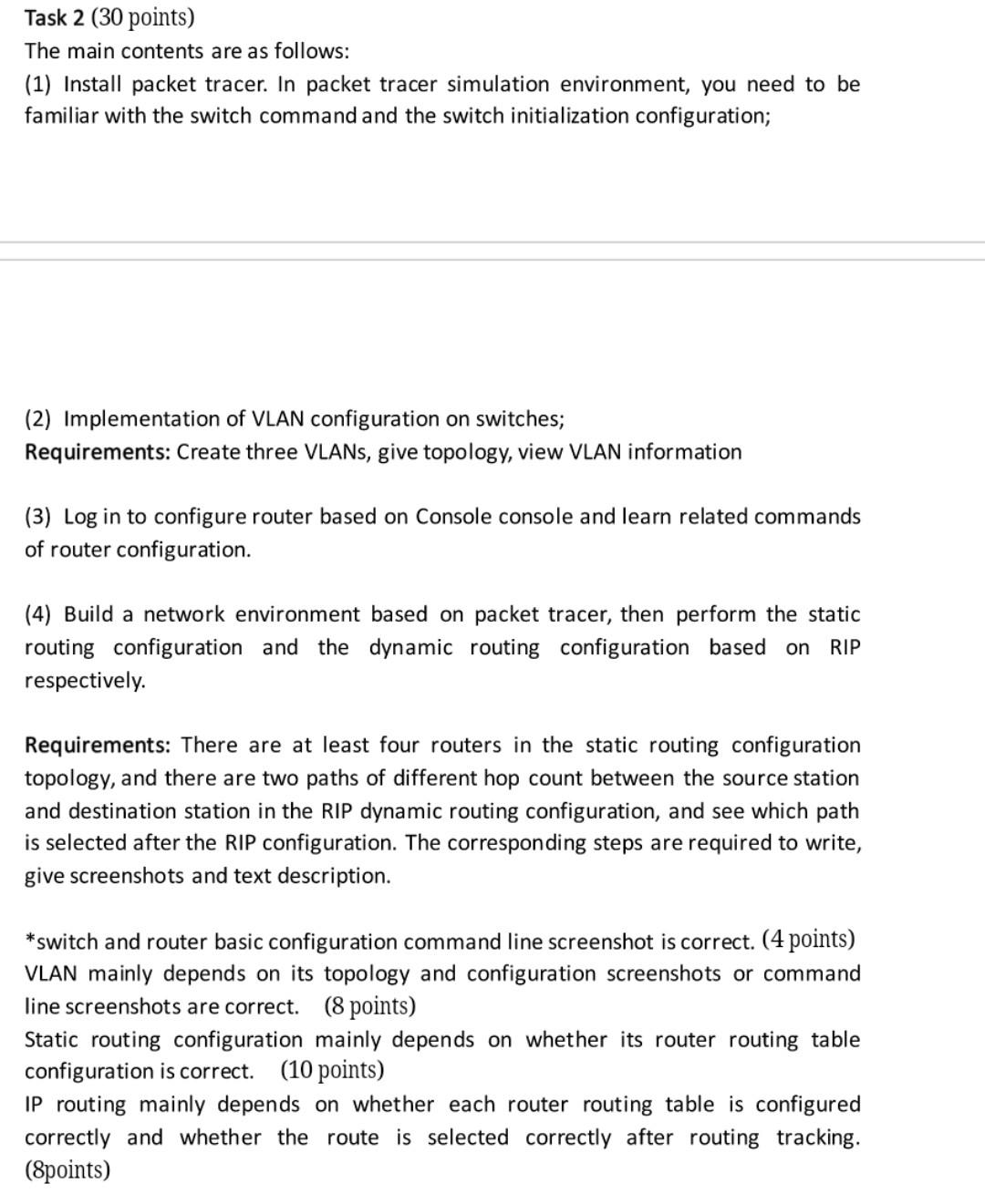  please finish the task Task 2 (30 points) The main contents