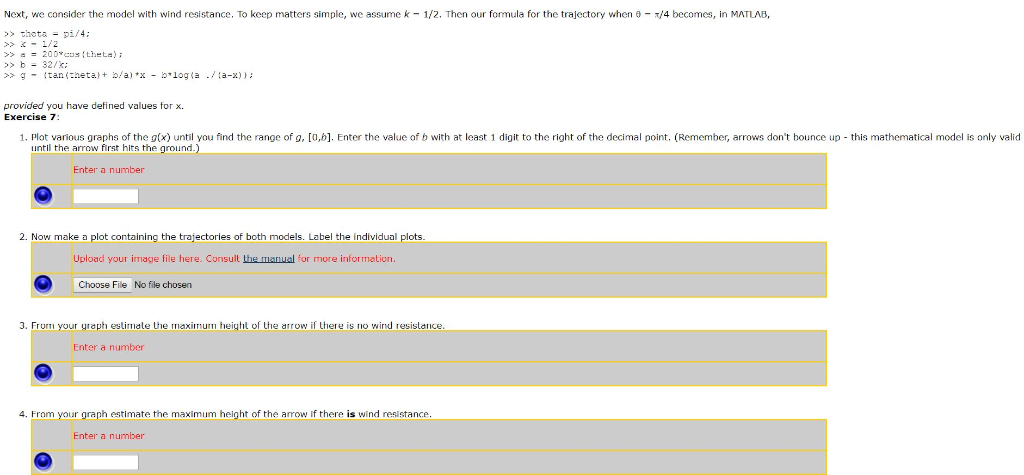 dont need to explain everything. Thank you! Exercise 7: 1. plot various