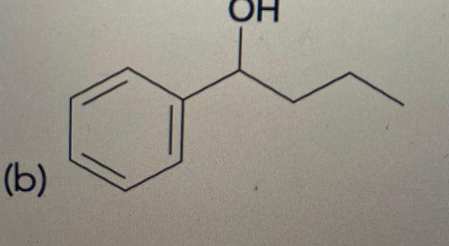 Using a Gringnard reaction, show how you could prepare this alcohol: (b)
