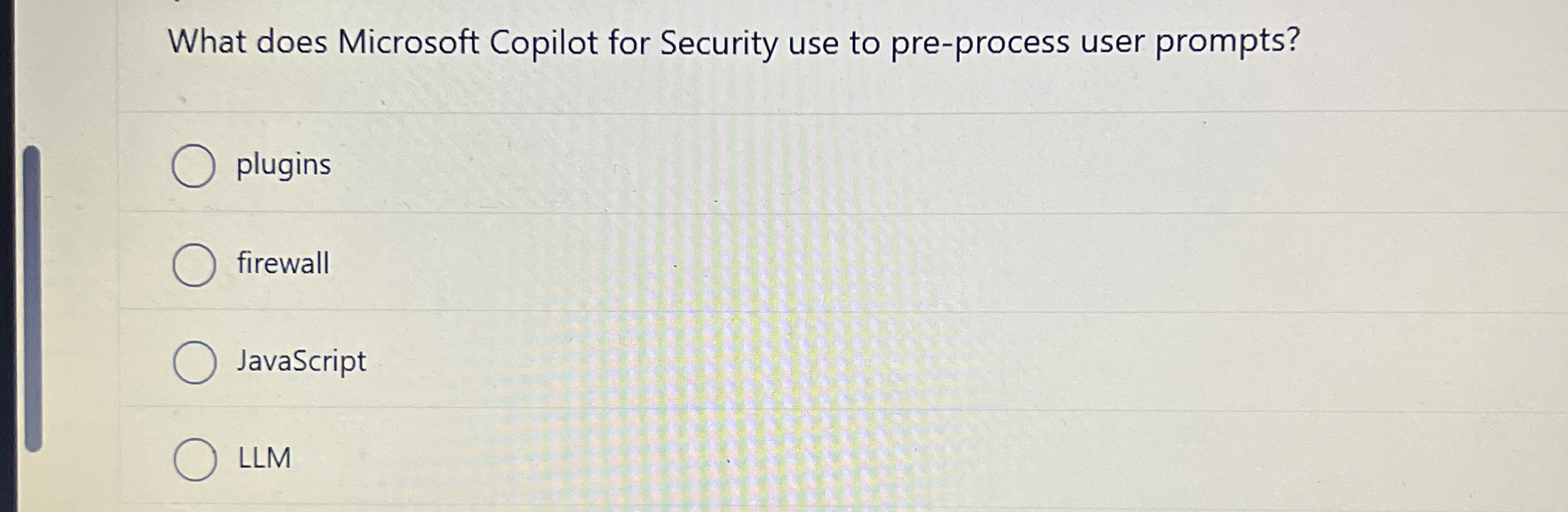  What does Microsoft Copilot for Security use to pre-process user prompts?
