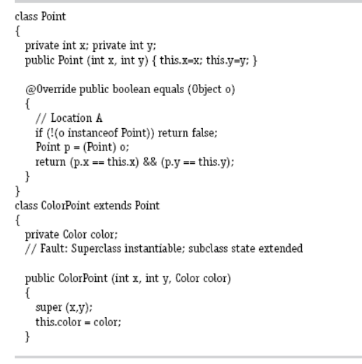  When overriding the equals() method, programmers are also required to override