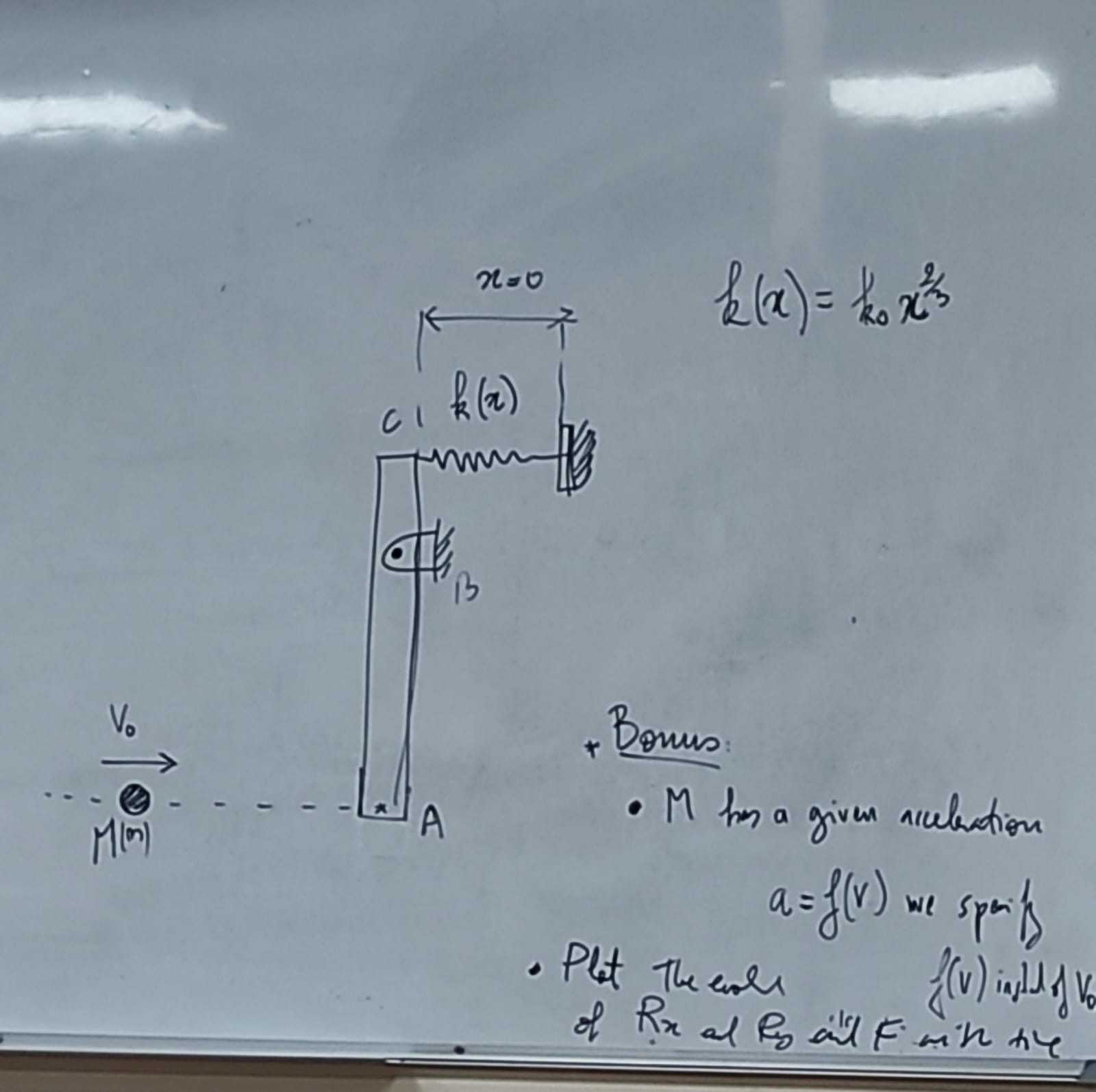  implement a code that takes V0 and t as inputs and