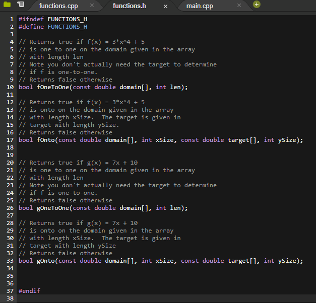 two functions f(x) = 3.r* +5 and g(t) = 7x+10. You will