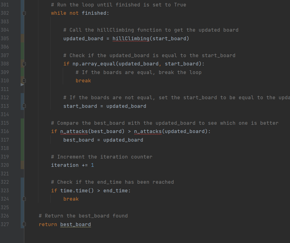 I also want to modify my code such that random restarts occur