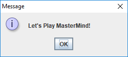 end, or User Interface, portion of the MasterMind game. Based on my