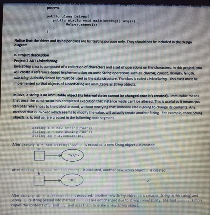 2 ADT LinkedString Java String class is composed of a collection of