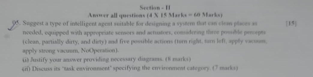  Section - II Answer all questions (4K IS Marke =60 Marhy)