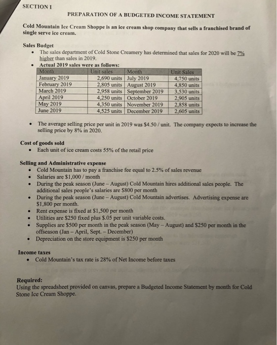  already completed section 1 please help on 2 and 3!! in
