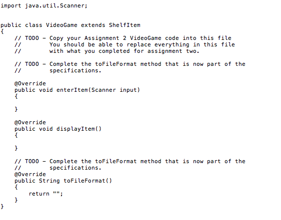 called toFileFormat(). This new specification requires that you to refactor your current