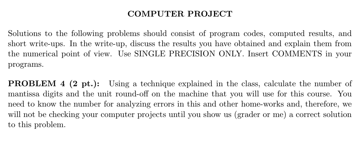 Using a technique explained in the class, calculate the number of mantissa