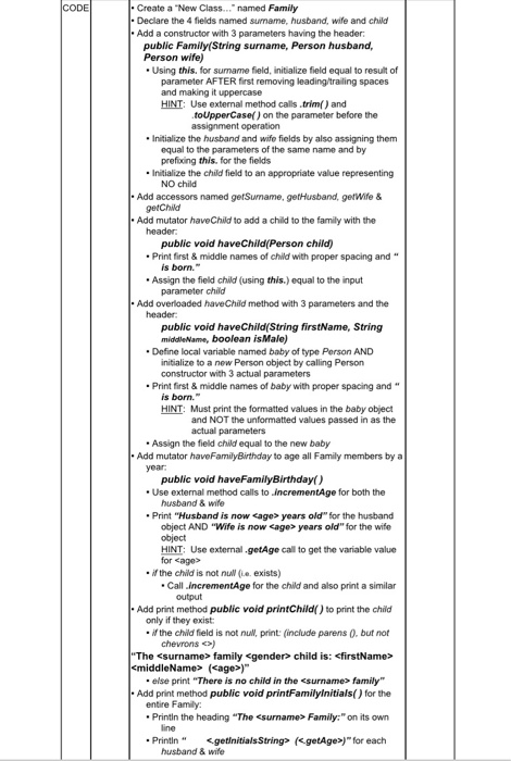 fields named firstName, middleName, isMale and age Add a constructor with 4