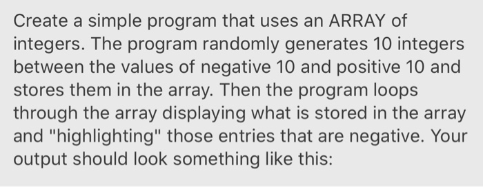 don't be negative Repeat the assignment "don't be so negative" except solve