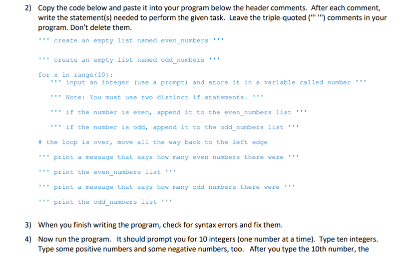 Help please 2) Copy the code below and paste it into